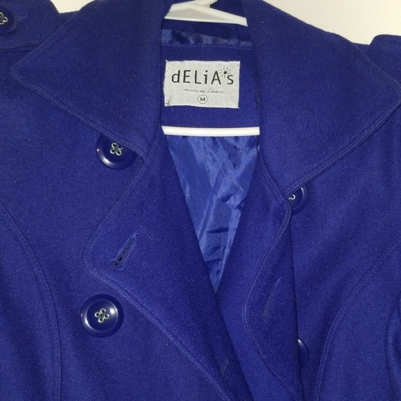 Delias button front pea coat ...read description!! - Picture 3 of 8